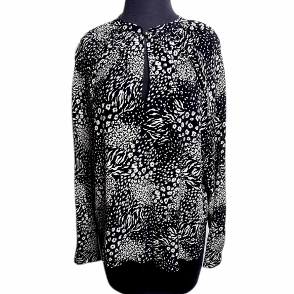 Joie shauna animal print silk top size medium - Picture 1 of 6